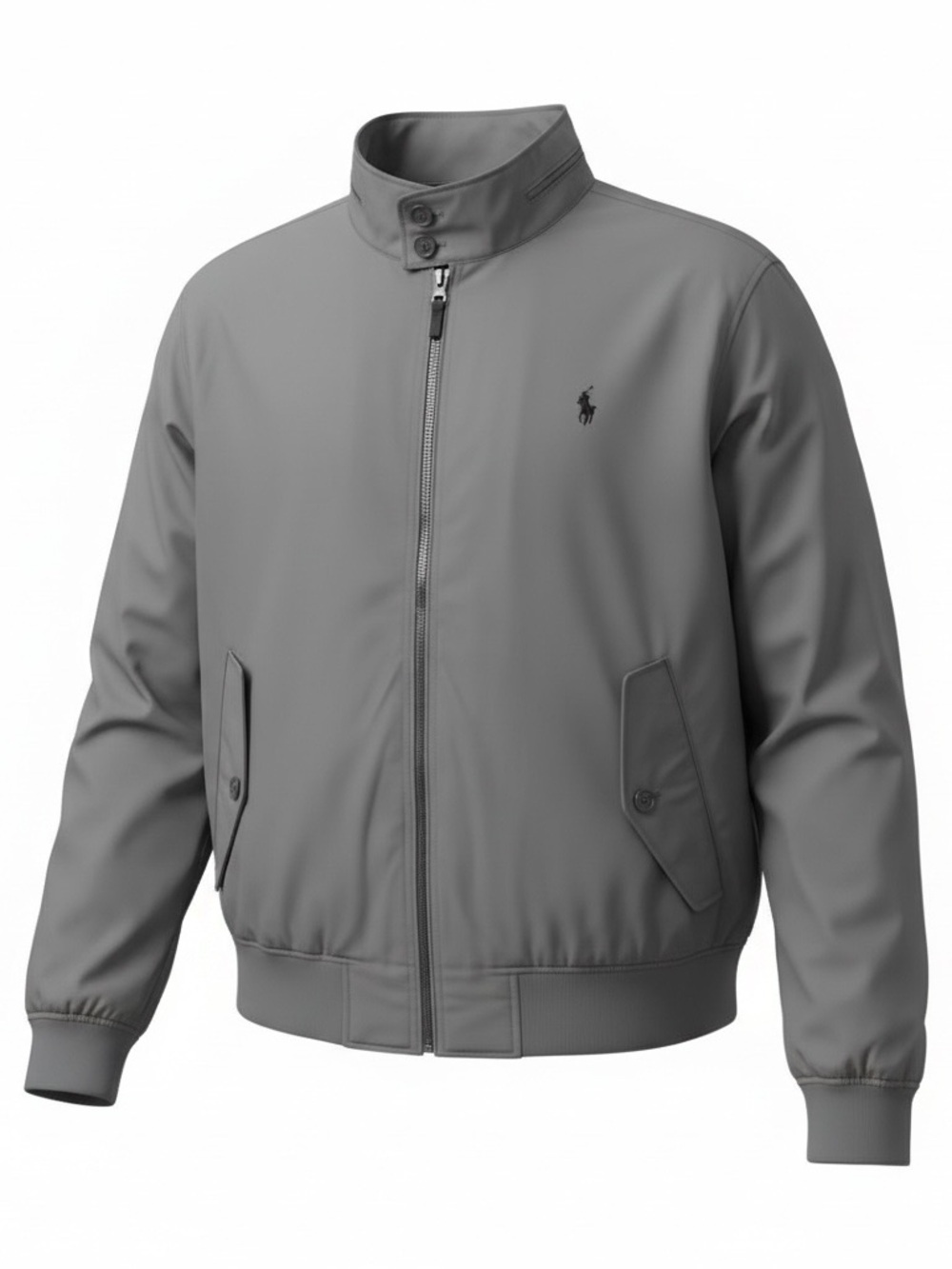 Polo by Ralph Lauren Gray Lightweight Bomber Jacket - Picture 2 of 5